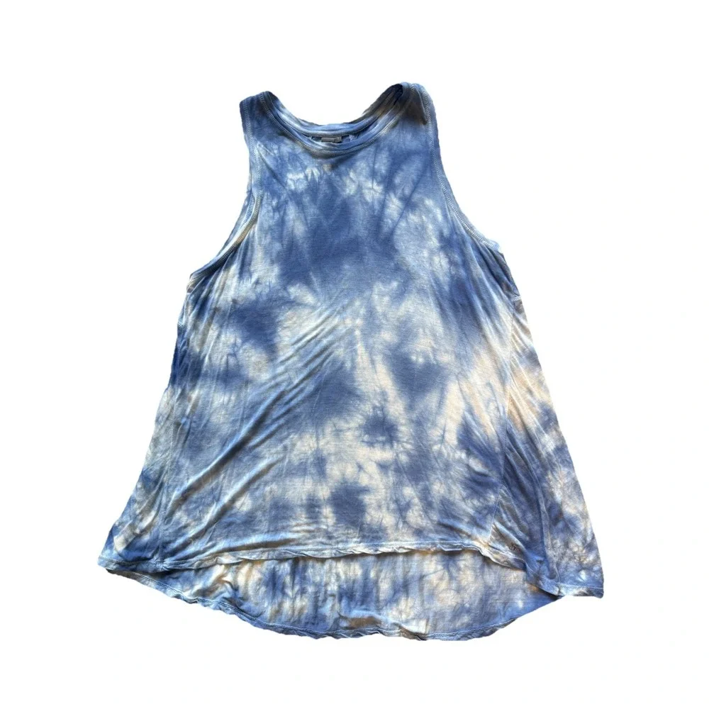 Sweaty Betty Blue Tie Dye Easy Peezy Tank Top Womens S Athleisure Boho Flowy - Picture 2 of 9